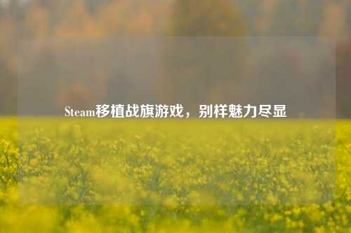 Steam移植战旗游戏,别样魅力尽显