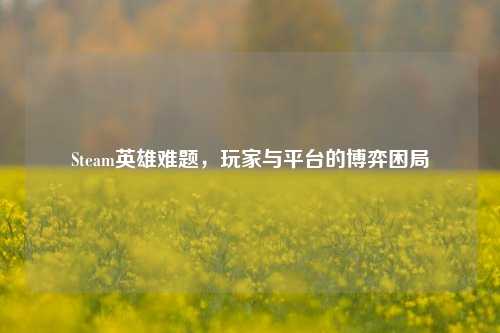 Steam英雄难题，玩家与平台的博弈困局